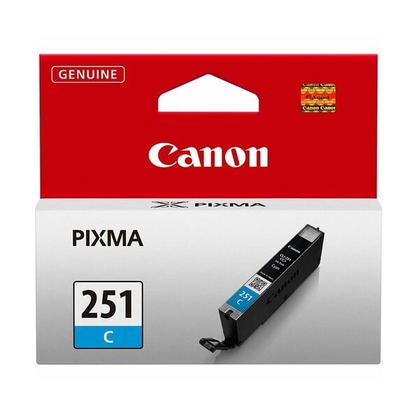 Canon Ink Cartridge, f/ PIXMA MG6320, 7ml, Cyan CNMCLI251C - main